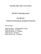 Chiến lược Marketing cho sản phẩm bia Heineken