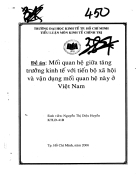 Mối quan hệ giữa tăng trưởng kinh tế và tiến bộ xã hội