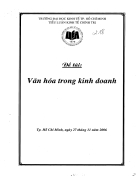 Văn hoá trong kinh doanh 1