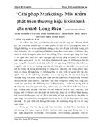 Giải pháp Marketing Mix nhằm phát triển thương hiệu Eximbank chi nhánh Long Biên