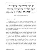 Giải pháp tăng cường hiệu lực chương trình quảng cáo trực tuyến của công ty cổ phần OnePAY