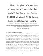 Phat trien phoi thuc xuc tien thuong mai voi san pham Tra xanh Thang Long cua cong ty TNHH kinh doanh XNK Tuong Loan tren thi truong Ha Noi 1