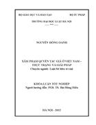 Xâm phạm quyền tác giả ở việt nam thực trạng và giải pháp