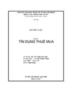 Tín dụng thuê mua