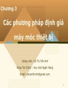 Bài giảng các phương pháp định giá máy móc thiết bị