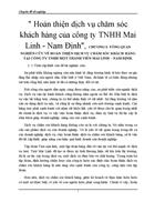 Hoàn thiện dịch vụ chăm sóc khách hàng của công ty TNHH Mai Linh Nam Định 5