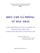 Đề tài: điều chế xà phòng từ dầu thải