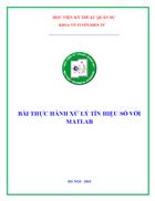 Thực hành xử lý tín hiệu số - MATLAB