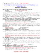 TUYỂN TẬP ĐỀ THI ĐẠI HỌC CAO ĐẲNG CÁC NĂM MÔN VẬT LÝ PHẦN DAO ĐỘNG ĐIỆN TỪ