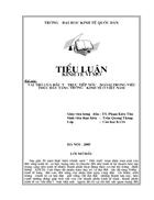 Tiểu luận: Vai trò của đầu tư trực tiếp nước ngoài trong việc thúc đẩy tăng trưởng, phát triển kinh tế ở Việt Nam