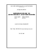 Nguồn nhân lực chất lượng cao cho phát triển kinh tế - xã hội ở thành phố đà nẵng