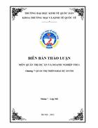 Quản trị dự án và doanh nghiệp FDI