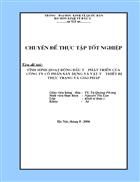 Tình hình hoạt động đầu tư phát triển tại Công ty cổ phần Xây dựng và Vật tư thiết bị. Thực trạng và giải pháp