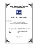 Báo cáo thực tập tại Phòng văn hóa xã hội sở kế hoạch & đầu tư hải phòng