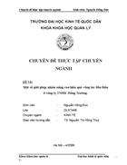 Một số giải pháp nhằm nâng cao hiệu quả công tác đấu thầu ở công ty TNHH Hồng Trường.
