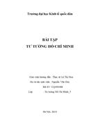 Làm rõ mối quan hệ về kết hợp sức mạnh dân tộc với sức mạnh thời đại trong tư tưởng Hồ Chí Minh