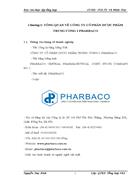 Báo cáo thực tập tổng hợp công ty cổ phẩn dược phẩm trung ương 1 Pharbaco