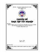 Hoàn thiện cụng tỏc kế toỏn chi phớ sản xuất và tớnh giỏ thành sản phẩm xõy lắp tại cụng ty Cơ khớ - Điện thuỷ lợi