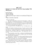 Vai trò thanh niên sinh viên trong sự nghiệp CNH-HĐH đất nước