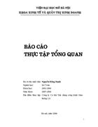 Báo cáo thực tập tổng quan: CÔNG TY CƠ KHÍ XÂY DUNG CÔNG TRÌNH GIAO THÔNG 121(XDCTGT 121)