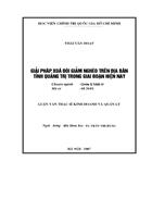 Giải pháp để phát huy hiệu quả đầu tư các công trình thuỷ lợi nhỏ ở các xã nghèo miền núi tỉnh Quảng Trị