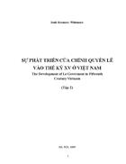 Sự phát triển của chính quyền lê vào thế kỷ xv ở việt nam