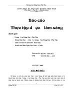 Bao cao Thuc tap duoc lam sang