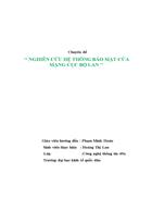 Nghiên cứu hệ thống bảo mật của mạng cục bộ LAN