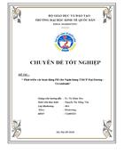 Phát triển các hoạt động PR cho Ngân hàng TMCP Đại Dương – Oceanbank