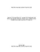 Giải quyết những vấn đề kinh tế - xã hội nảy sinh đối với nông dân bị thu hồi đất trong quá trình công nghiệp hoá, hiện đại hoá ở Nghệ An