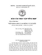 Báo cáo thực tập tại Viện khoa học lao động và xã hội _ Bộ lao động-thương binh và xã hội