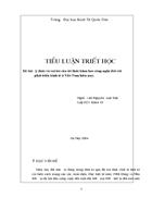 Ýthức và vai trò của tri thức khoa học công nghệ đối với việc phát triển kinh tế của Việt Nam hiện nay