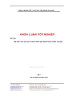 Kế toán chi phí sản xuất & tính giá thành sản phẩm xây lắp Niên khóa