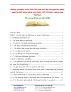 Những giải pháp nhằm thúc đẩy quá trình áp dụng phương pháp quản lý chất lượng bằng tiêu chuẩn ISO 9000 vào ngành may Việt Nam