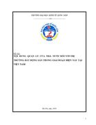 Nội dung quản lý của Nhà nước đối với thị trường bất động sản trong giai đoạn hiện nay tại Việt Nam