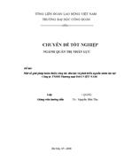 Một số giải phỏp hoàn thiện cụng tỏc đào tạo và phỏt triển nguồn nhõn lực tại Cụng ty TNHH Thương mại D&G VIỆT NAM