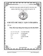 Thúc đẩy hoạt động bán hàng tại siêu thị D H
