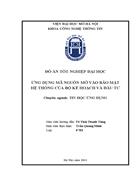 Ứng dụng mã nguồn mở vào bảo mật hệ thống của bộ kế hoạch và đầu tư