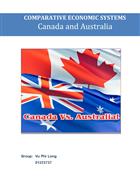 Specific comparison into economy Canada and Australia