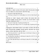 Thực trạng chất lượng tín dụng đối với doanh nghiệp ngoài quốc doanh tại ngân hàng công thương tỉnh hưng yên