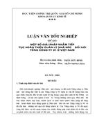 Một số giải pháp nhằm tiếp tục hoàn thiện Quản lý nhà nước đối với Tổng công ty 91 ở Việt Nam