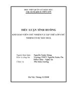 Tiểu luận tình huống khi giáo viên chủ nhiệm và tập thể lớp chủ nhiệm có sự bất hoà 1