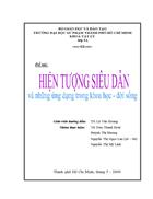 Hien tuong sieu dan va nhung ung dung trong khoa hoc doi song