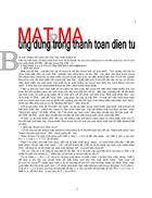 matma và ứng dụng thanh toán điện tử