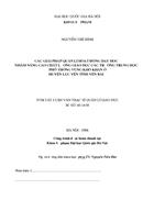 Các giải pháp quản lí hoạt động dạy học nhằm nâng cao chất lượng giáo dục các trường trung học phổ thông vùng khó khăn ở huyện Lục Yên tỉnh Yên Bái 1