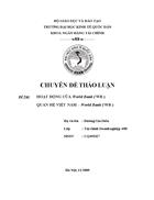 Hoạt động của World Bank WB quan hệ việt nam World Bank WB