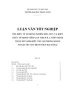 Tìm hiểu tỷ lệ đồng nhiễm HBV HCV và kiến thức về bệnh viêm gan virut B C trên bệnh nhân HIV AIDS điều trị tại phòng khám ngoại trú HIV bệnh viện Bạch Mai