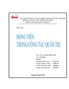 Động viên trong công tác quản trị