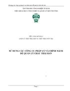 Sử dụng các công cụ pháp lý và chính sách để quản lý chất thải rắn