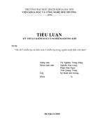 Tiểu luận kiểm soát ô nhiễm không khí